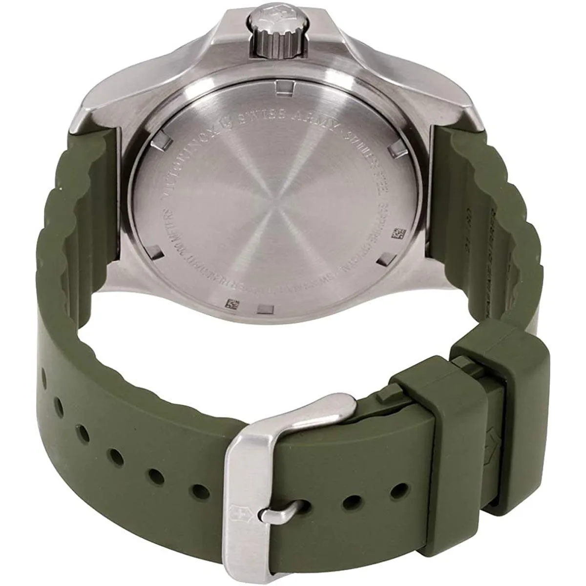 Victorinox Swiss Army Men's Watch - I.N.O.X. Green Dial Rubber Strap | 241683.1 Victorinox Swiss Army Men's Watches