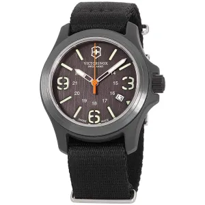 Victorinox Swiss Army Men's Watch - Original Grey Dial Black Nylon Strap | 241593.1 Victorinox Swiss Army Men's Watches