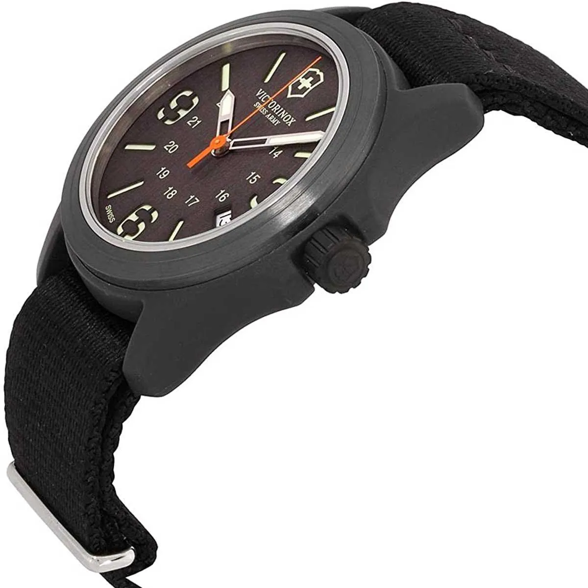 Victorinox Swiss Army Men's Watch - Original Grey Dial Black Nylon Strap | 241593.1 Victorinox Swiss Army Men's Watches