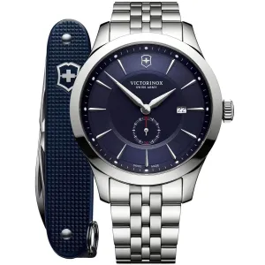 Victorinox Swiss Army Men's Watch with Knife - Alliance Silver Bracelet | 241763.1 Victorinox Swiss Army Men's Watches