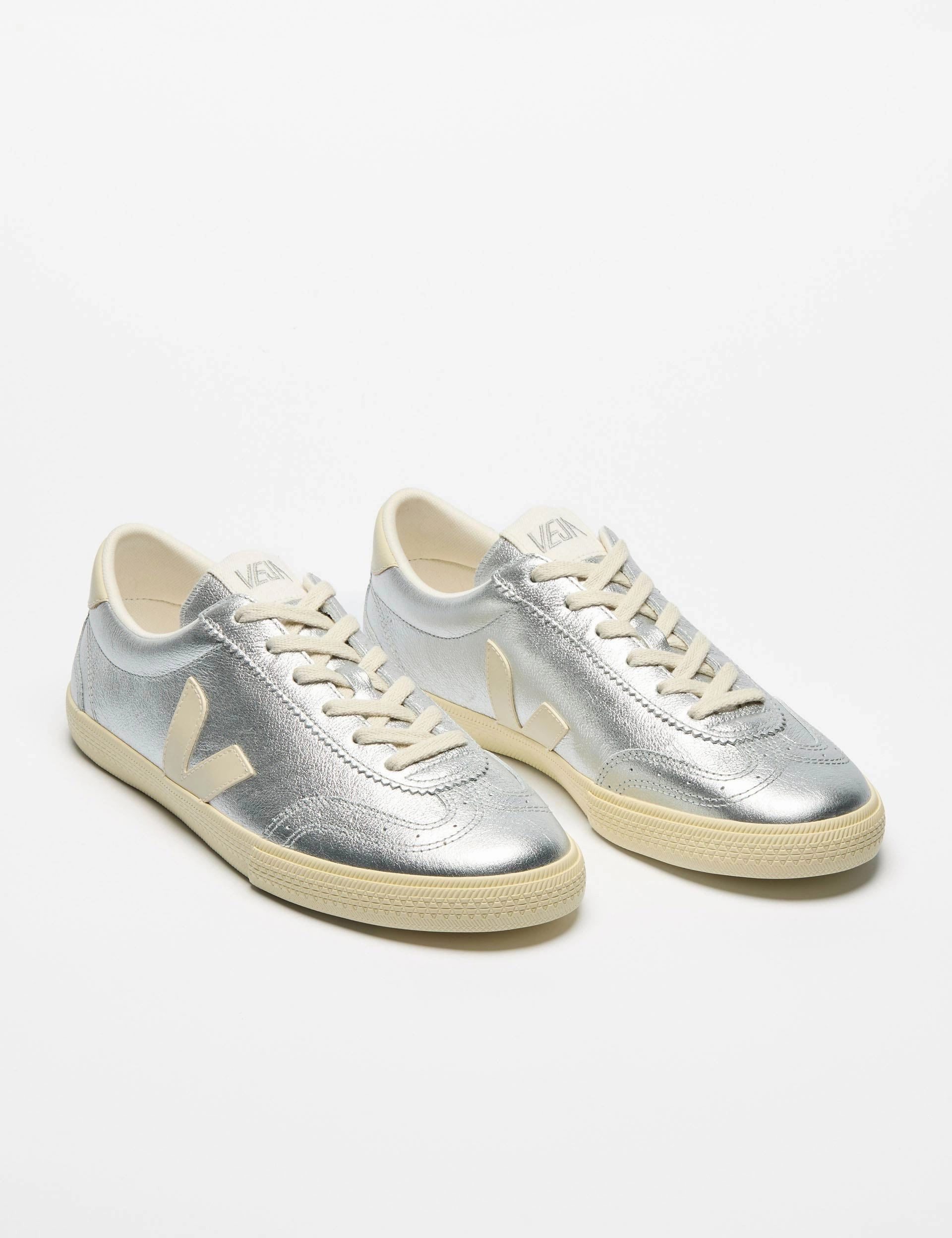 Volley Leather - Silver Pierre Veja women's trendy casual shoes