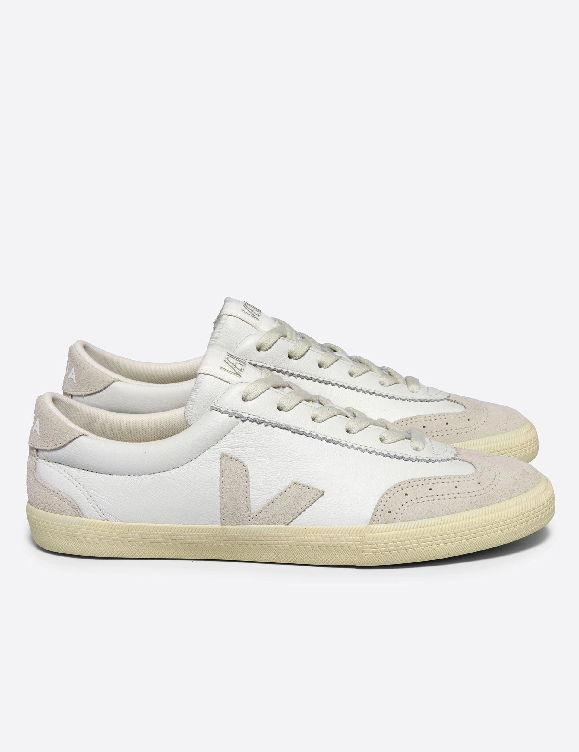 Volley Leather - White Natural Veja women's trendy casual shoes