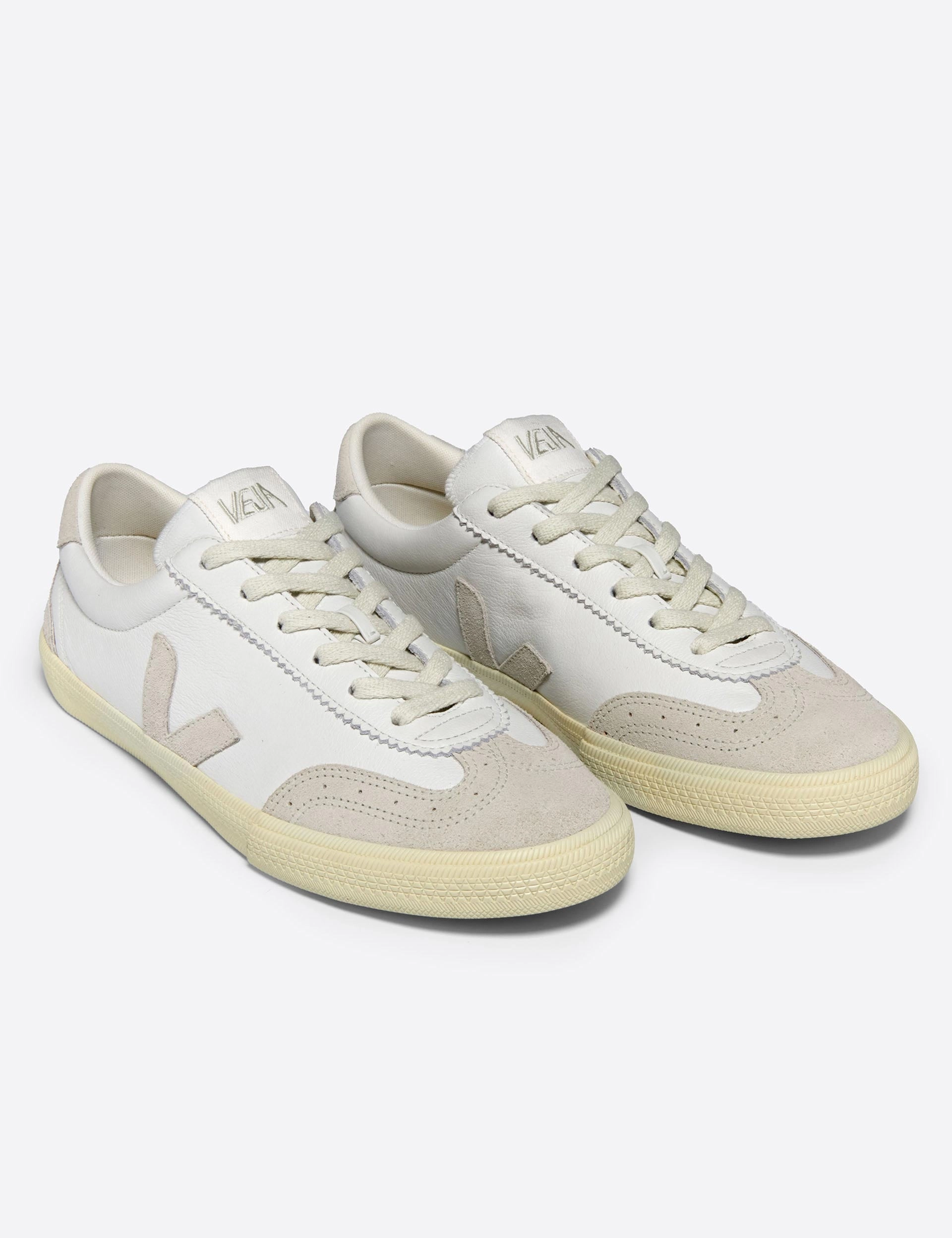 Volley Leather - White Natural Veja women's trendy casual shoes