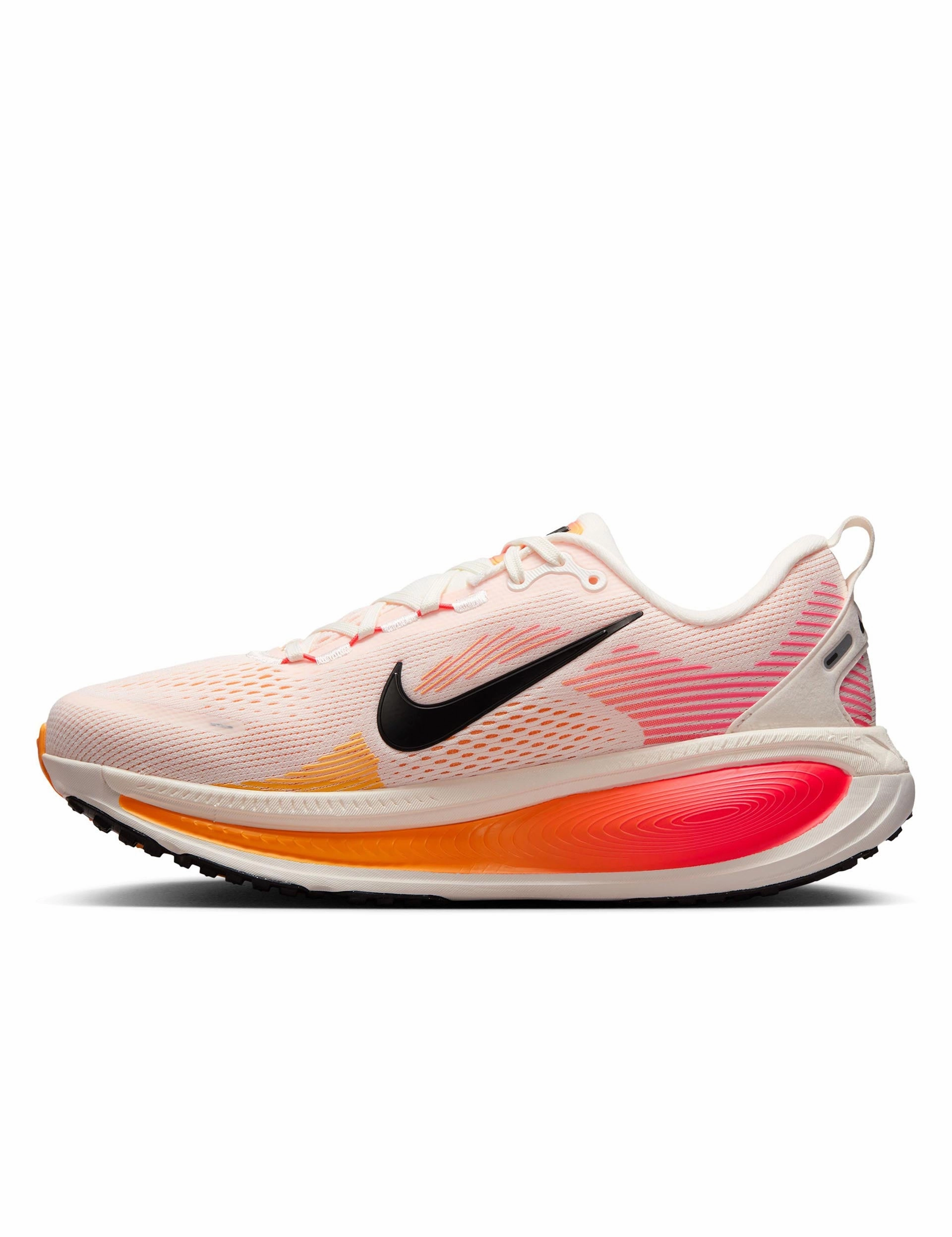 Vomero 18 Running Shoes - Sail/Bright Crimson/Laser Orange/Black Nike women's stylish athletic footwear