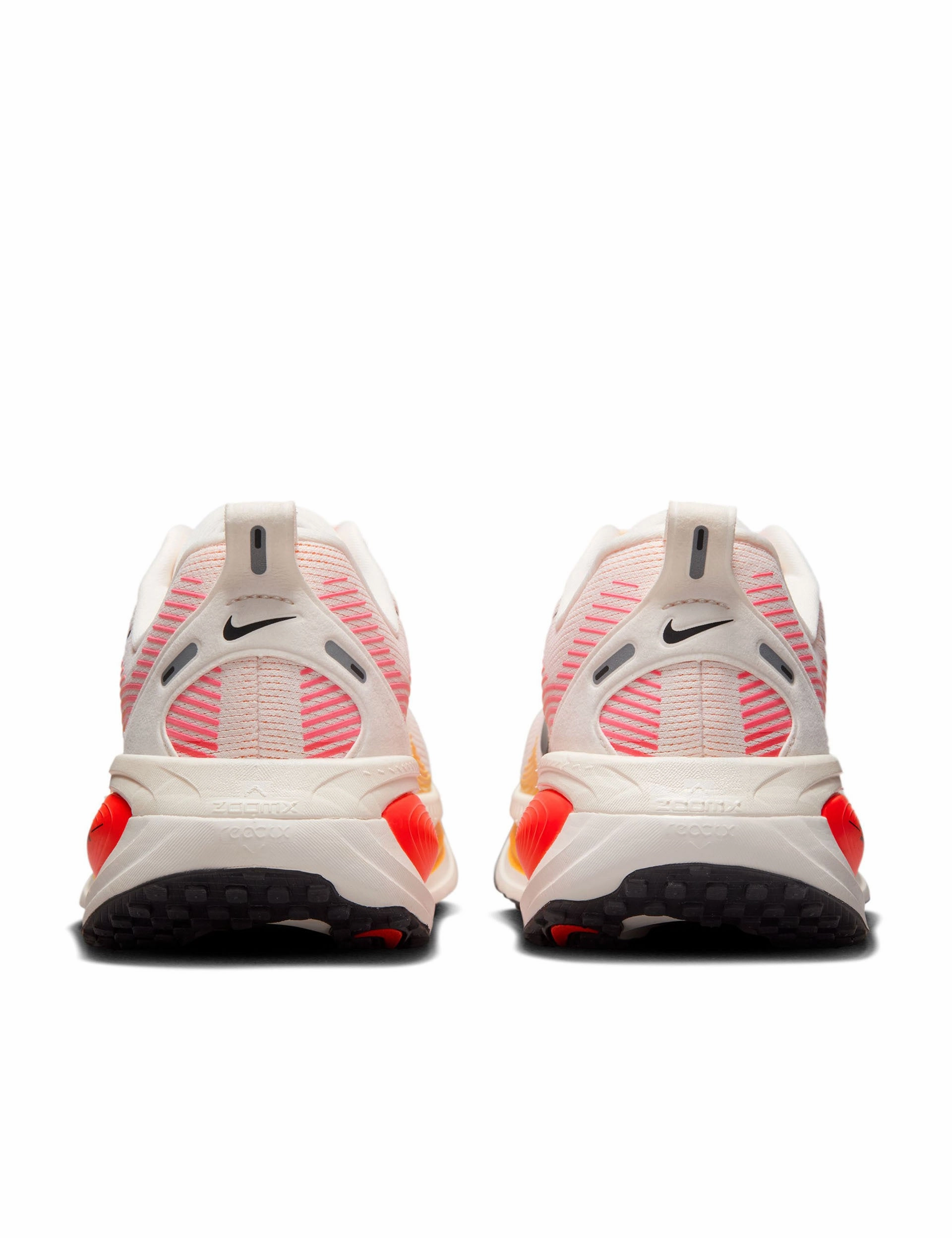 Vomero 18 Running Shoes - Sail/Bright Crimson/Laser Orange/Black Nike women's stylish athletic footwear