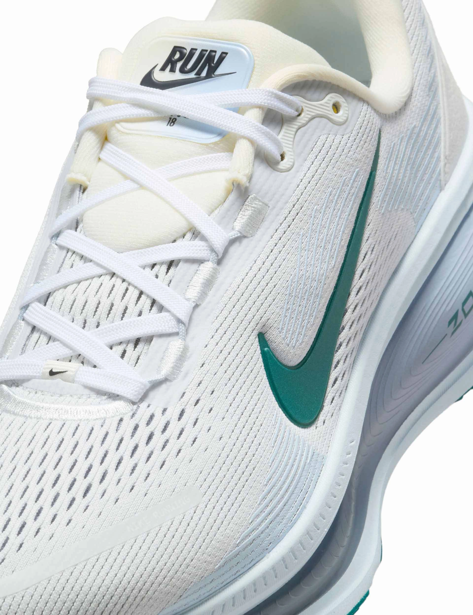Vomero 18 Running Shoes - Summit White/Blue Tint/Geode Teal Nike women's stylish athletic footwear