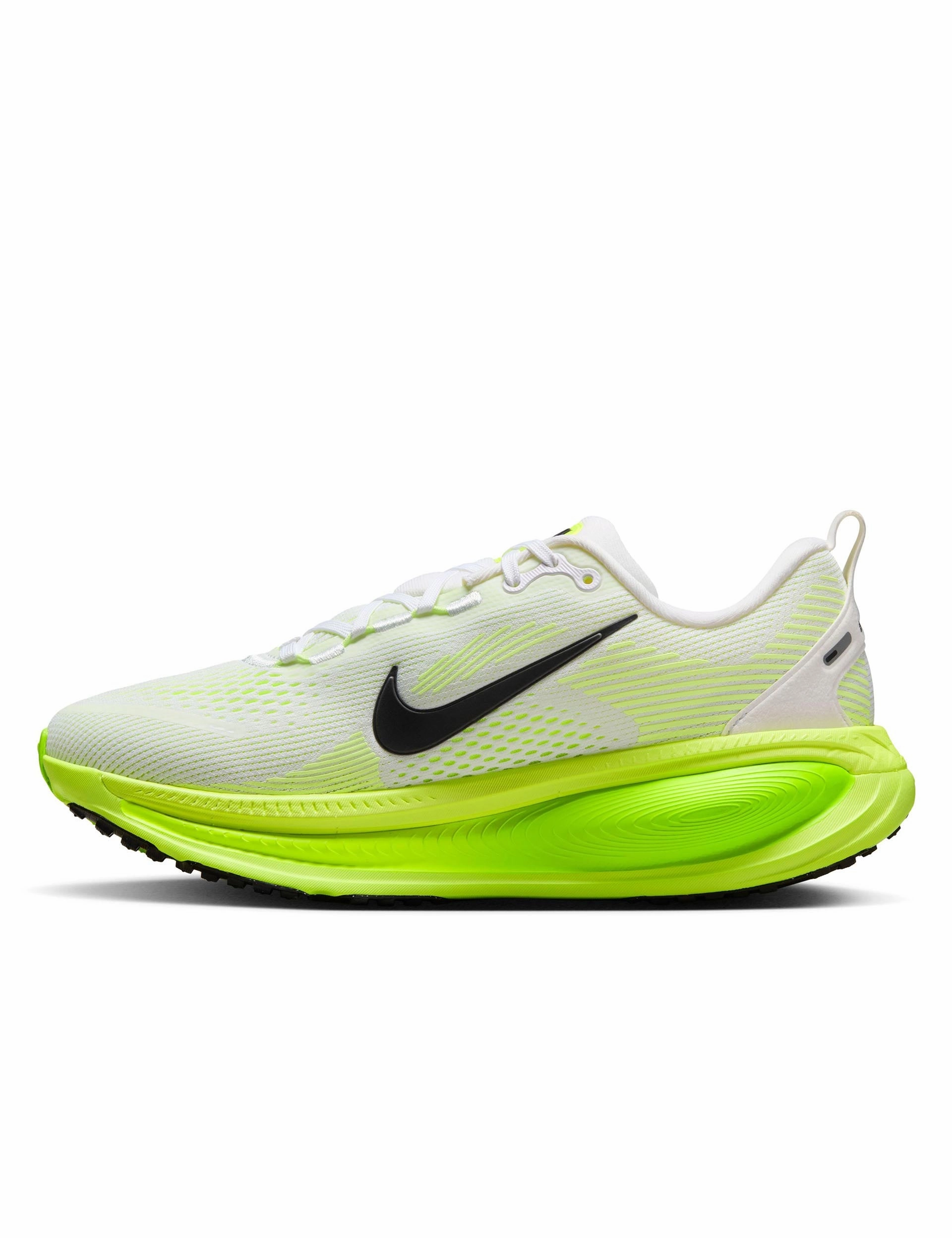 Vomero 18 Running Shoes - White/Electric Green/Volt/Black Nike women's stylish athletic footwear