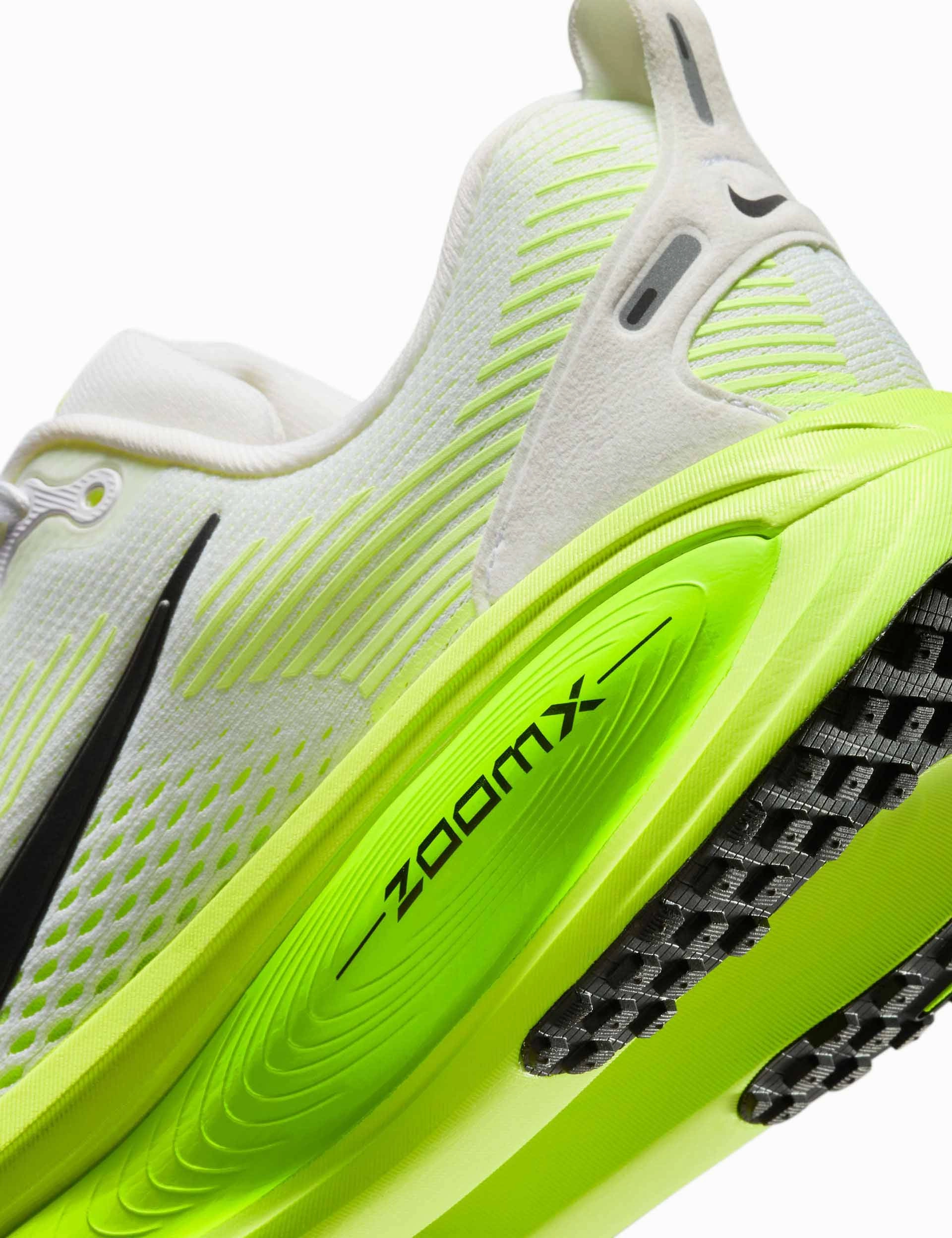 Vomero 18 Running Shoes - White/Electric Green/Volt/Black Nike women's stylish athletic footwear