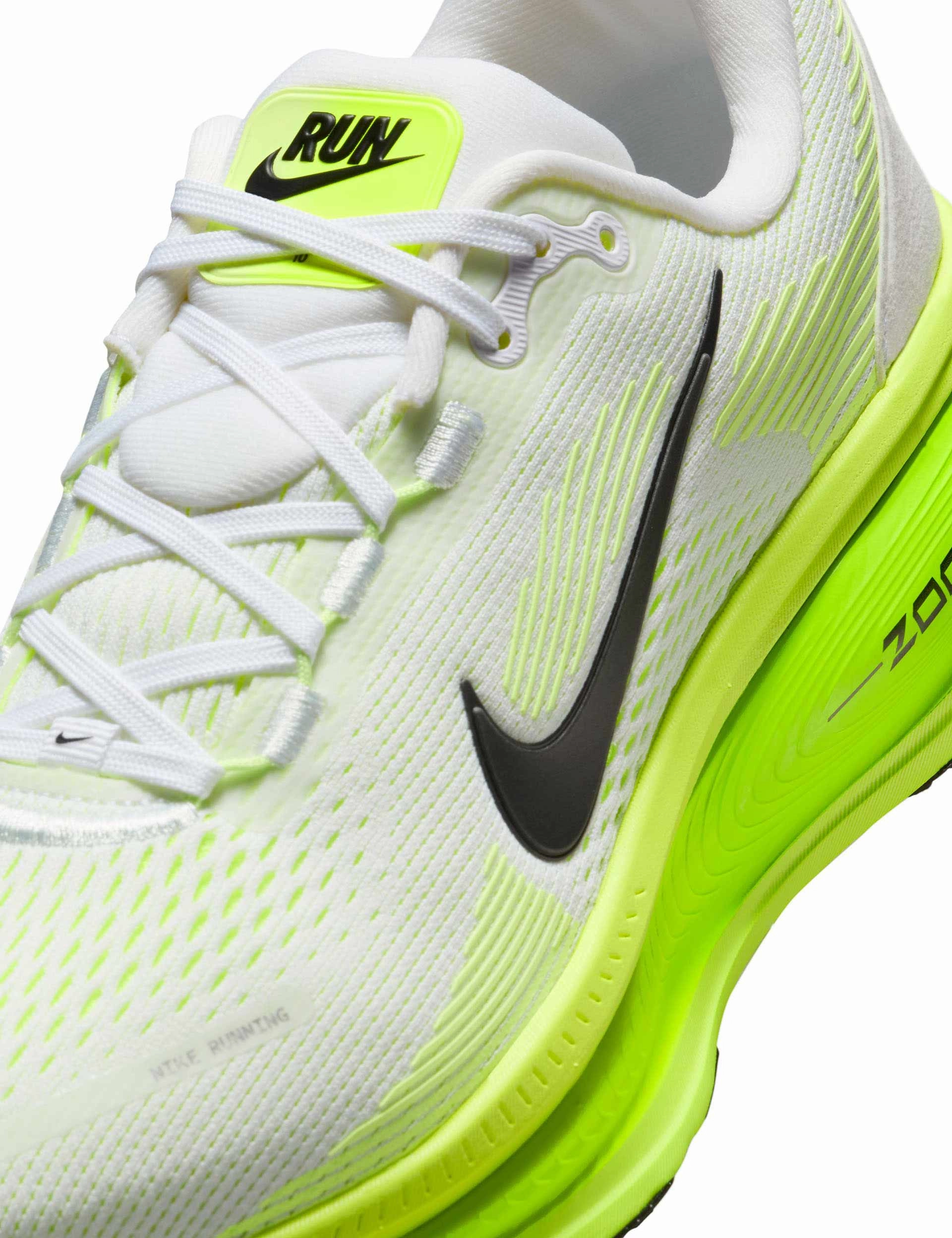 Vomero 18 Running Shoes - White/Electric Green/Volt/Black Nike women's stylish athletic footwear