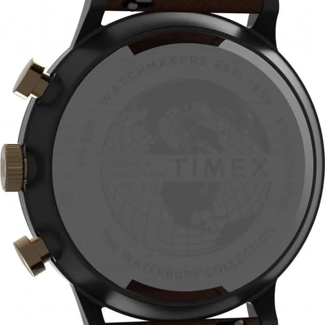 Waterbury Classic Chronograph Leather Strap Watch TW2U88200