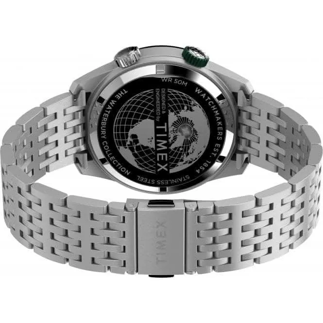 Waterbury Diver Stainless Steel Black Dial Watch TW2V49700