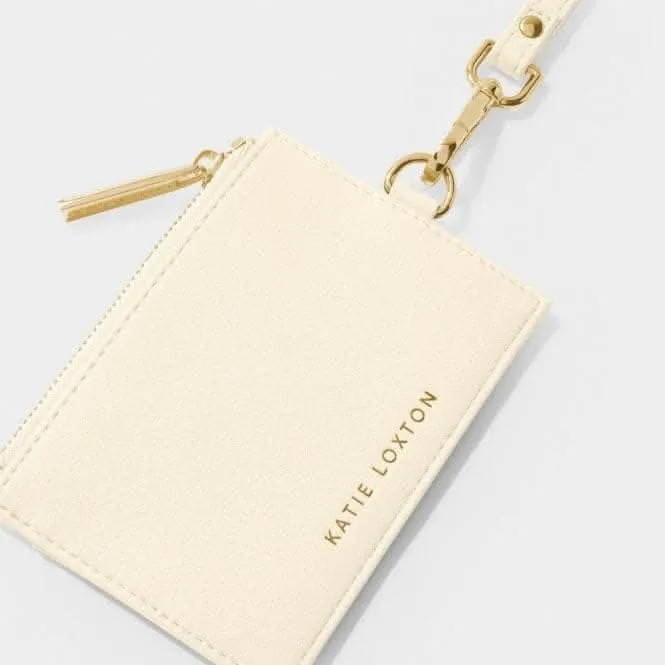 White Ashley Cardholder With Strap KLB2861 Katie Loxton Jewelry And Accessories
