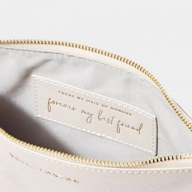 White Bridal Secret Message Pouch KLB3072 Katie Loxton Jewelry And Accessories