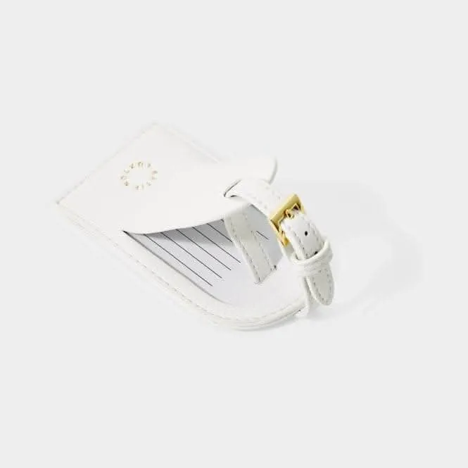 White My First Luggage Tag KLB2382 Katie Loxton Jewelry And Accessories