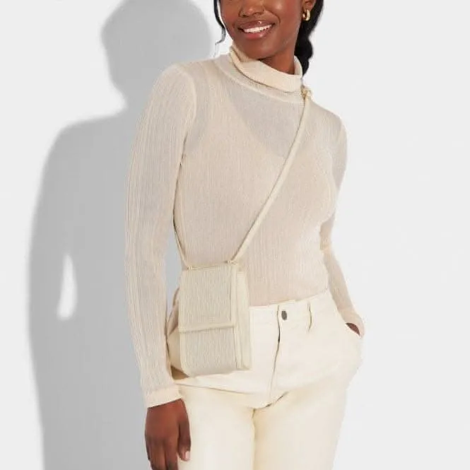 White Signature Cell Bag KLB2922 Katie Loxton Jewelry And Accessories