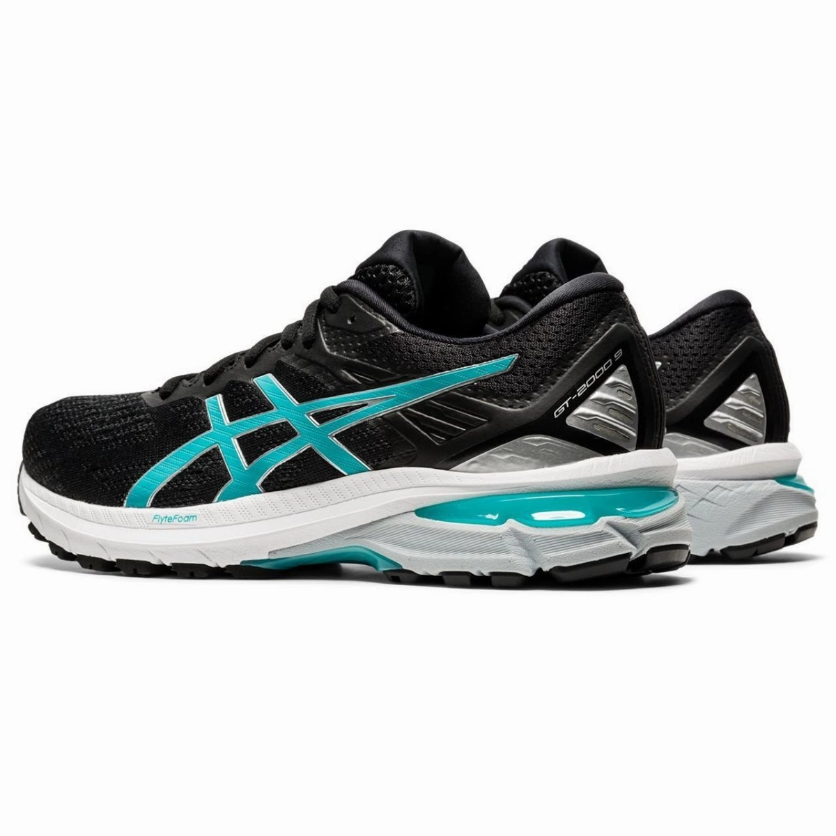 Women's ASICS GT-2000 9 (Black/Techno Cyan)