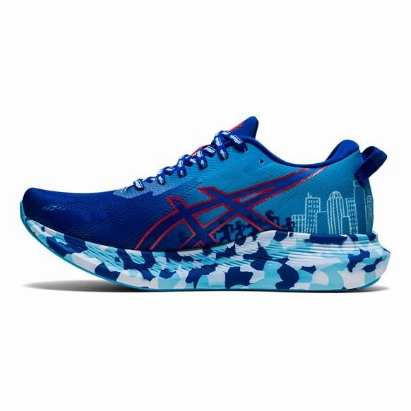Women's ASICS NOOSA TRI 13 BOSTON (ASICS Blue/Red Alert)