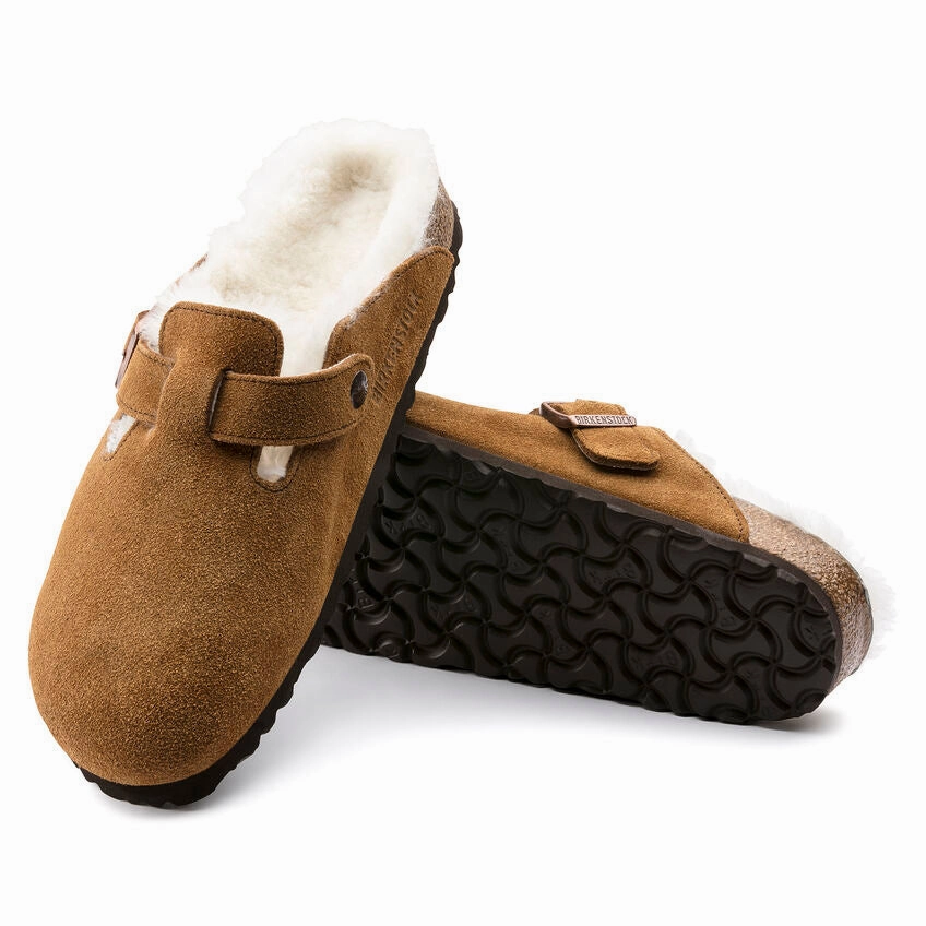 Women's Boston Shearling Breathable footbed sandals