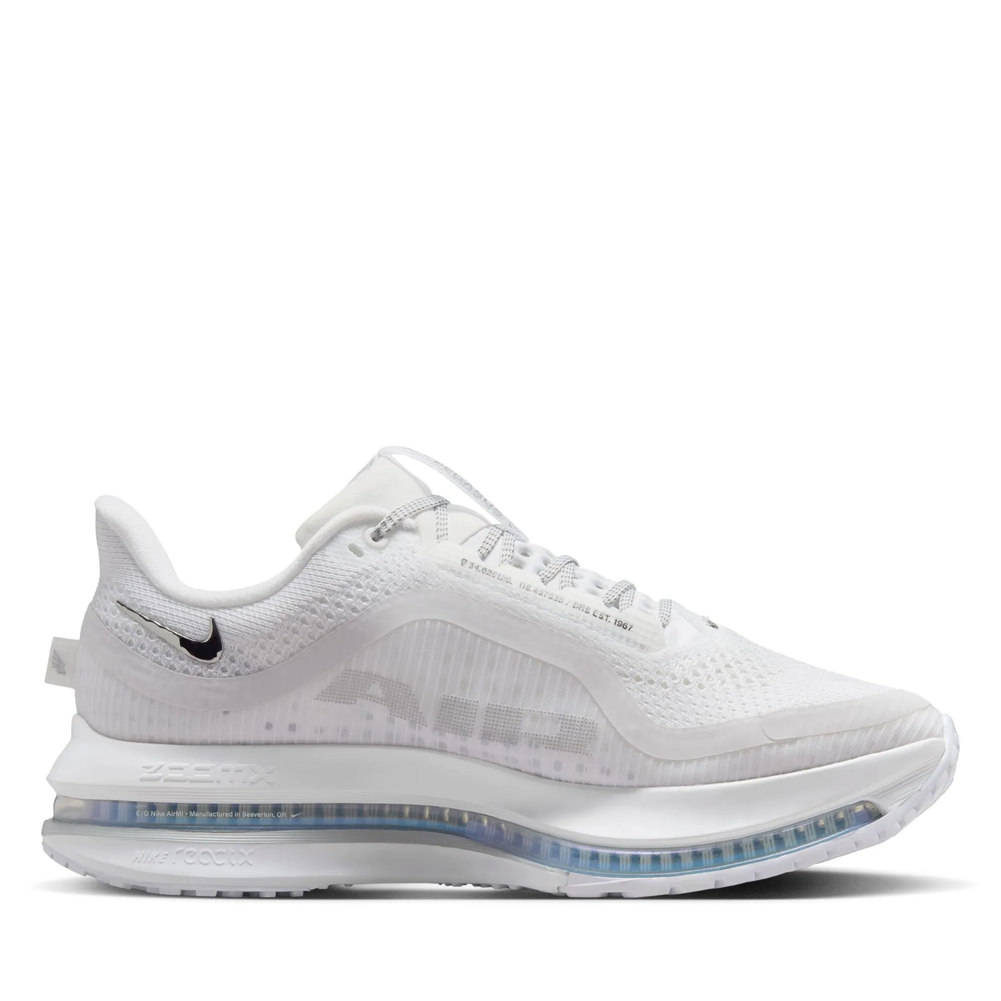 Women's Nike Pegasus Premium - White/Metallic Silver Nike signature shoe looks