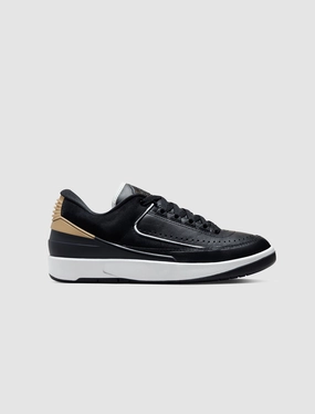 WOMENS AIR JORDAN 2 LOW "BLACK/ VARSITY RED" Iconic Air Jordan streetwear sneakers