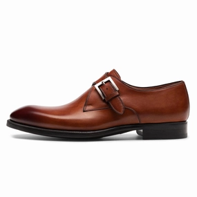 Wooten Monk Strap Magnanni premium leather dress shoes