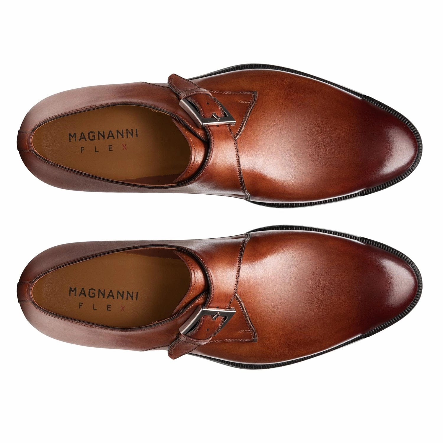Wooten Monk Strap Magnanni handcrafted dress shoes