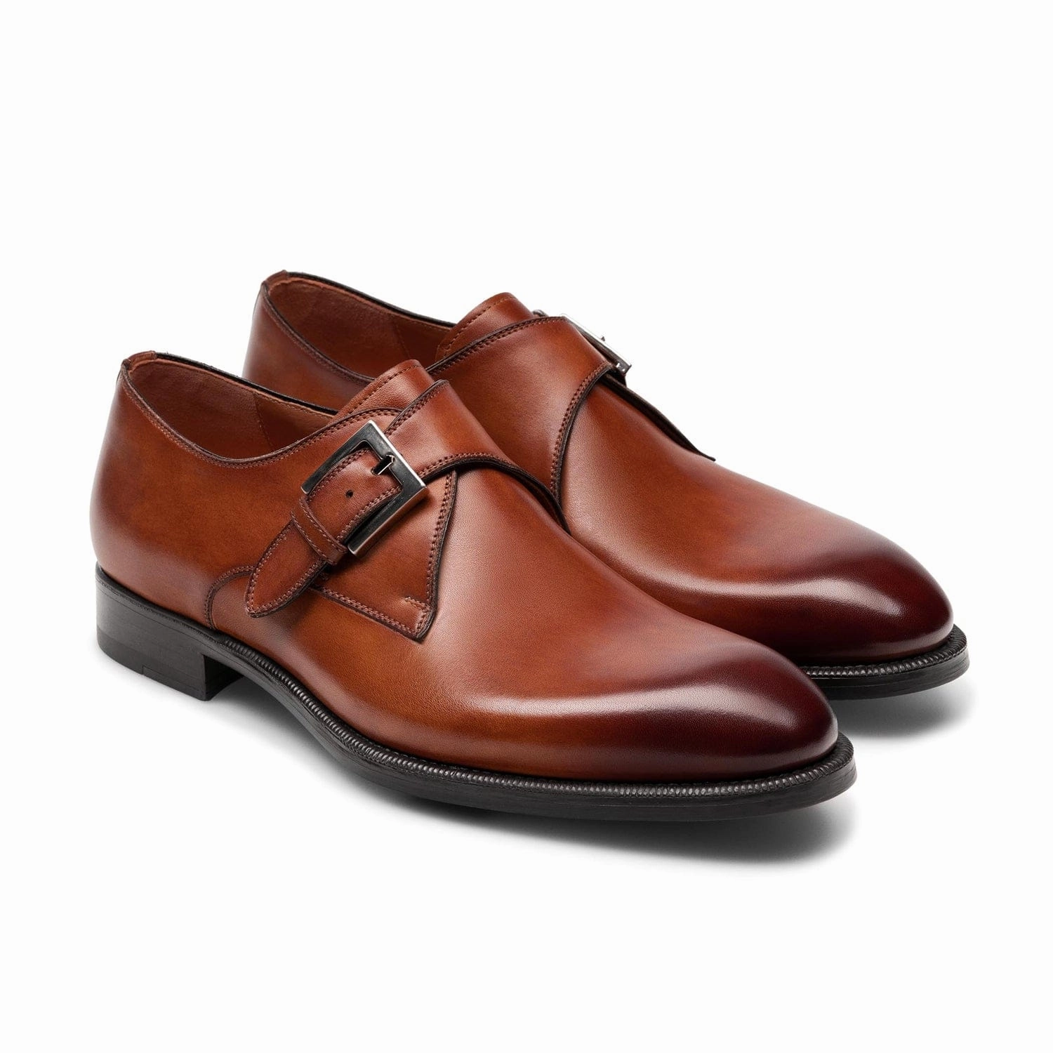 Wooten Monk Strap Magnanni handcrafted dress shoes