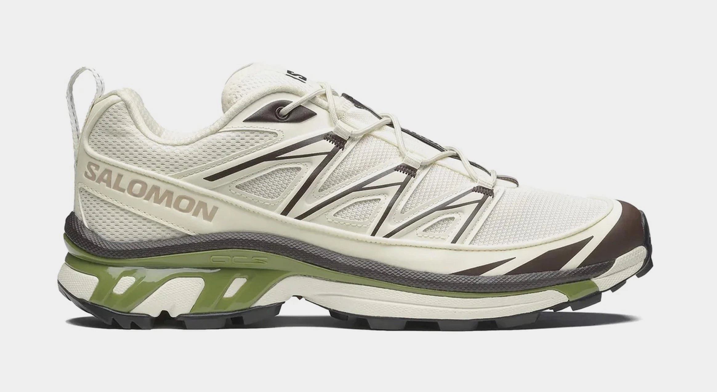 XT-6 Expanse Mens Running Shoes (Vanilla Ice/Black Coffee/Green) salomon all-terrain performance footwear