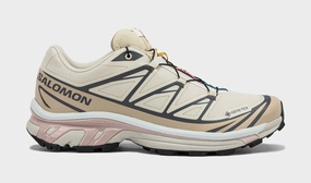 XT-6 GORE-TEX Mens Running Shoes (Almond Milk/Feather Gray/Mauve) salomon all-terrain performance footwear
