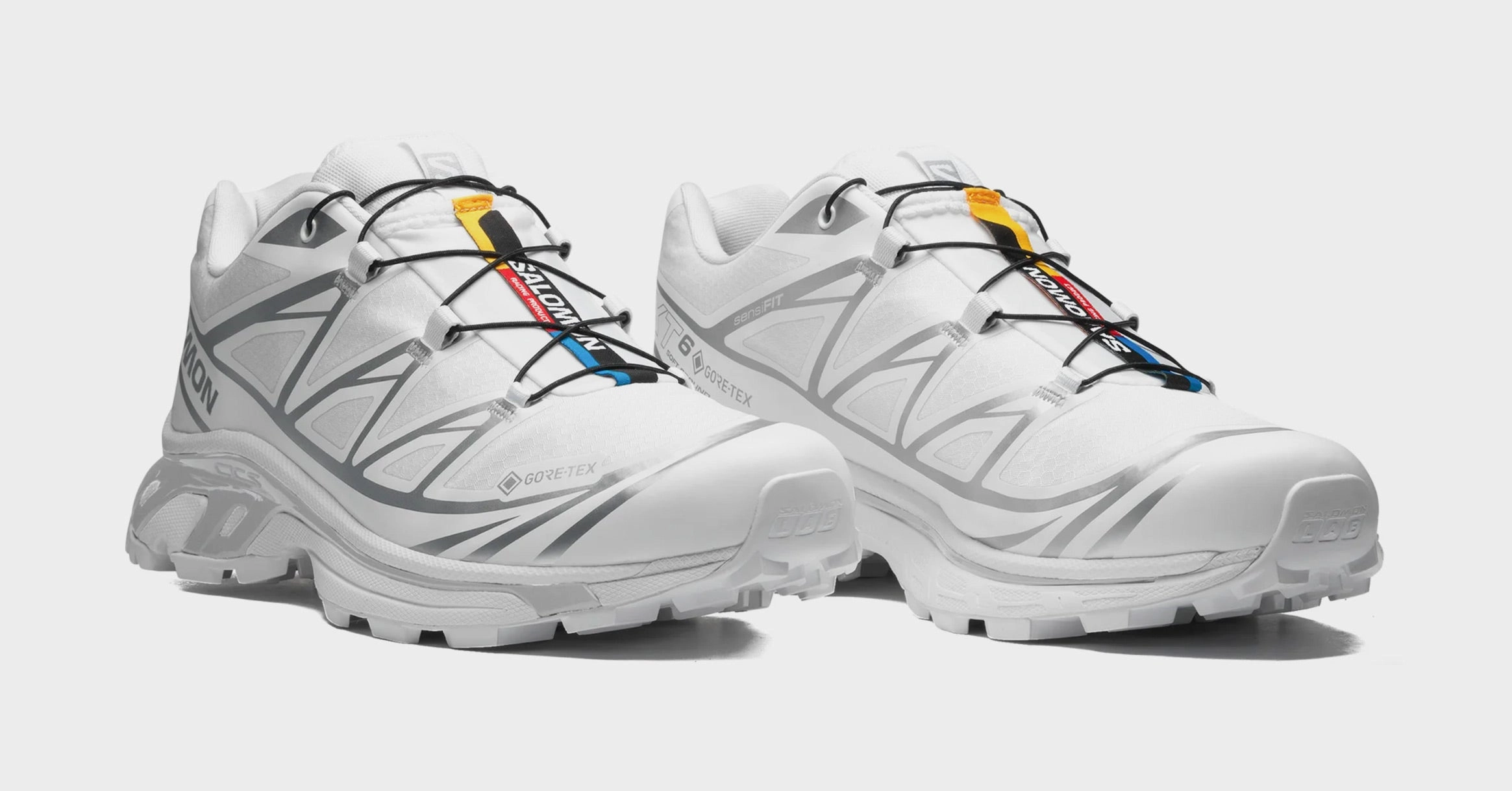 XT-6 GORE-TEX Mens Running Shoes (White/White/Footwear Silver) Salomon Performance Line