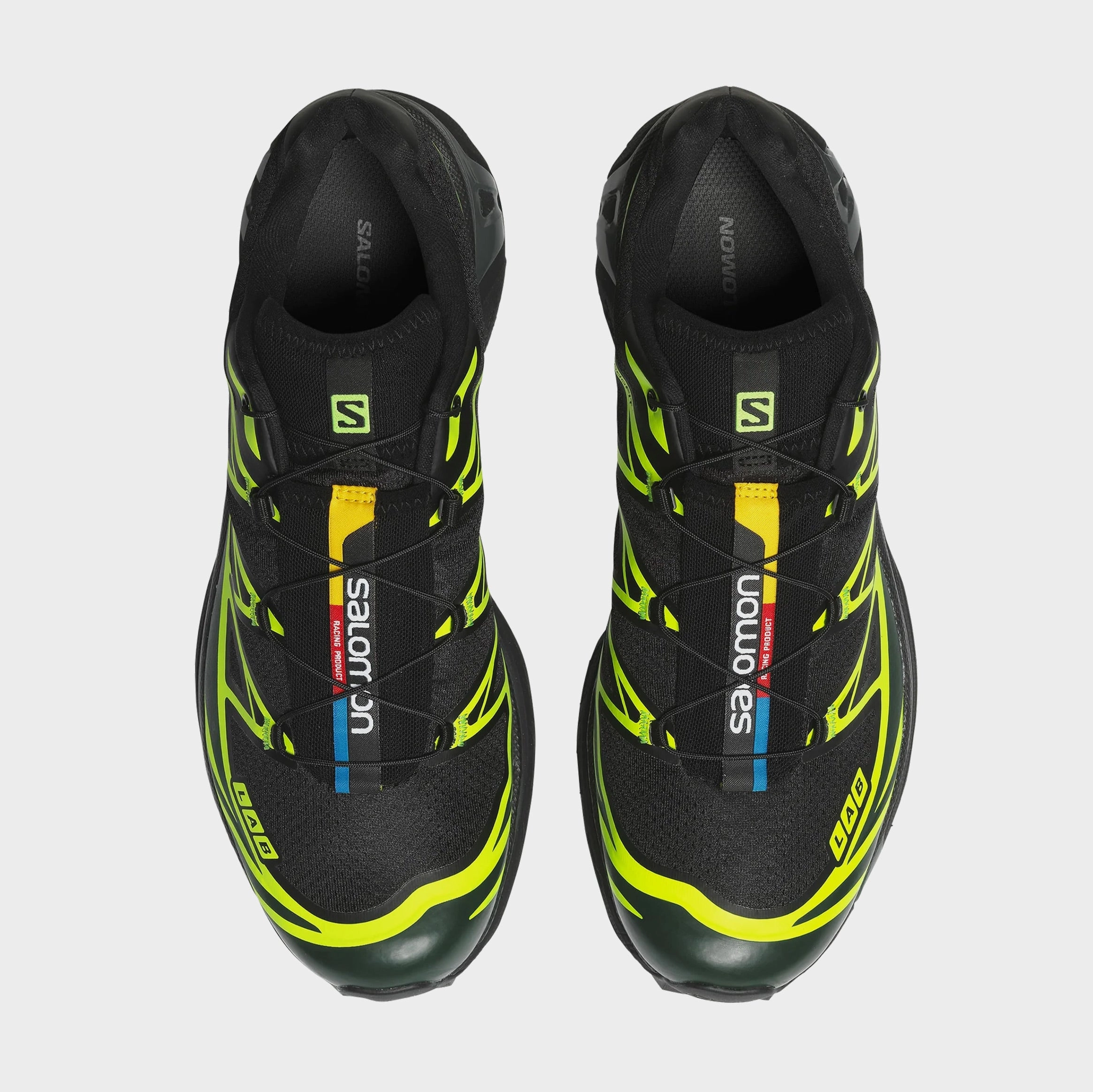 XT-6 Mens Running Shoes (Black/Green Gecko) Salomon Performance Line