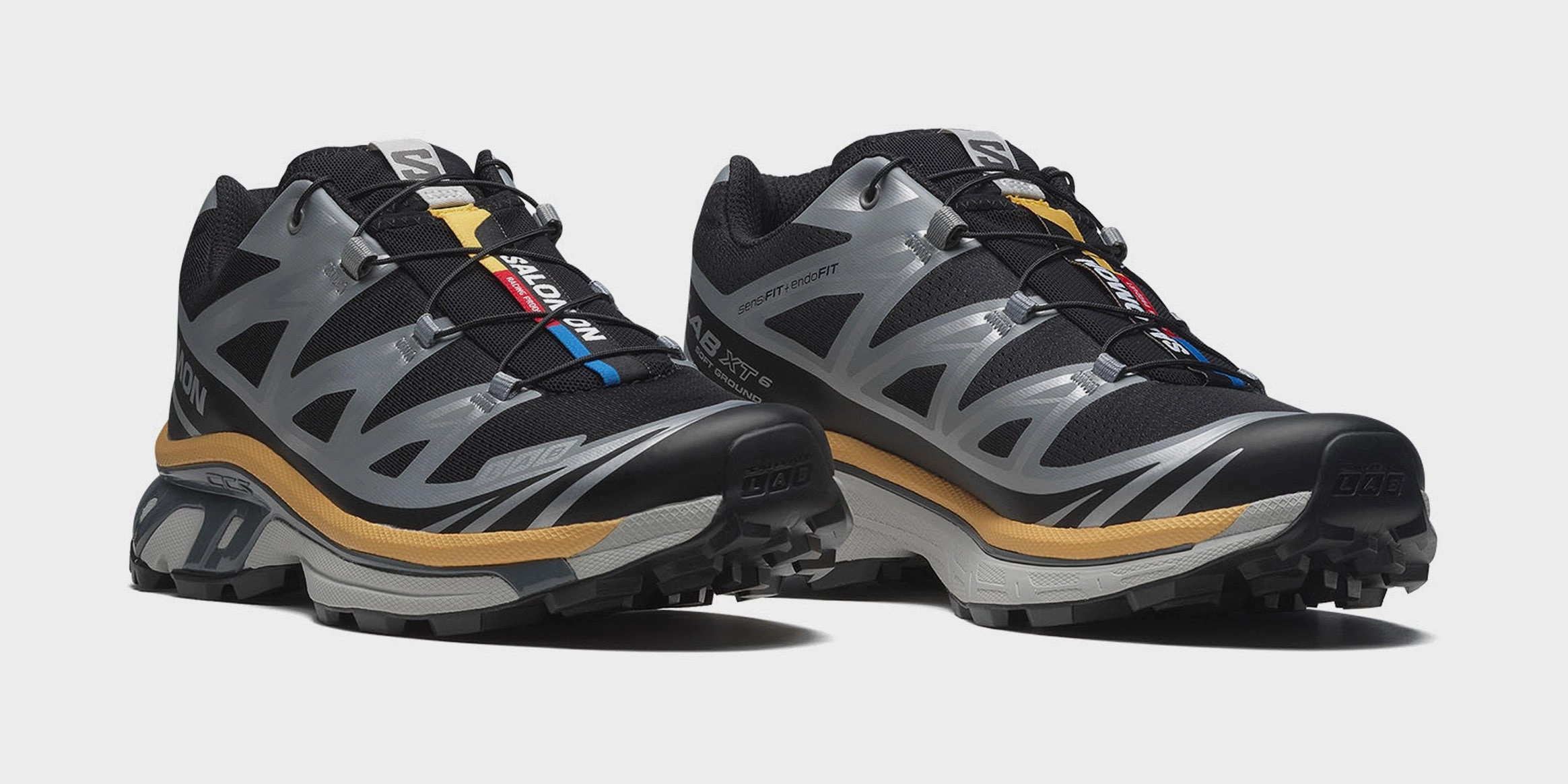 XT 6 Mens Running Shoes (Black/Phantom/Warm Apricot) Salomon Performance Line