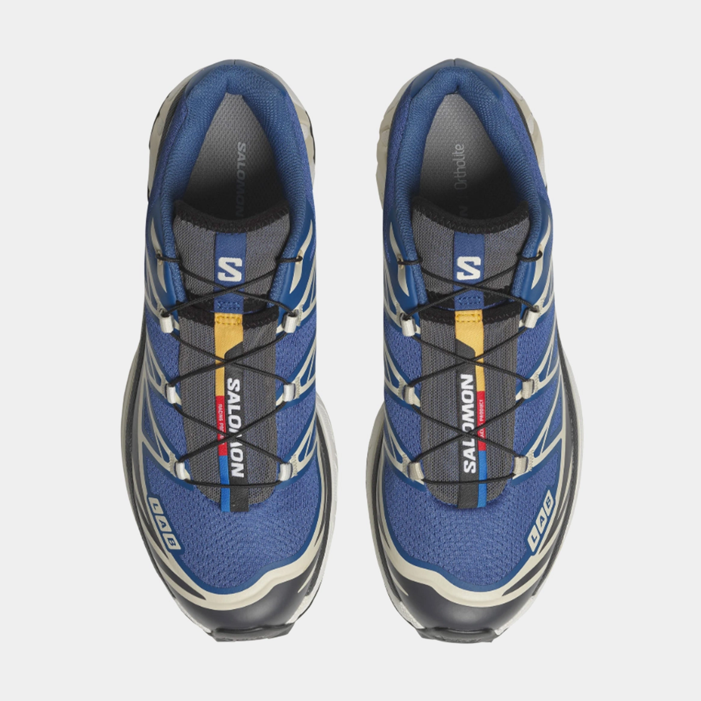 XT-6 Mens Running Shoes (Blue/Almond Milk/Asphalt) Salomon Performance Line