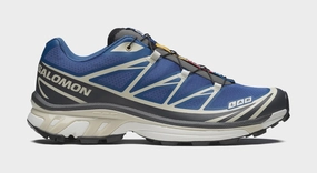 XT-6 Mens Running Shoes (Blue/Almond Milk/Asphalt) salomon all-terrain performance footwear