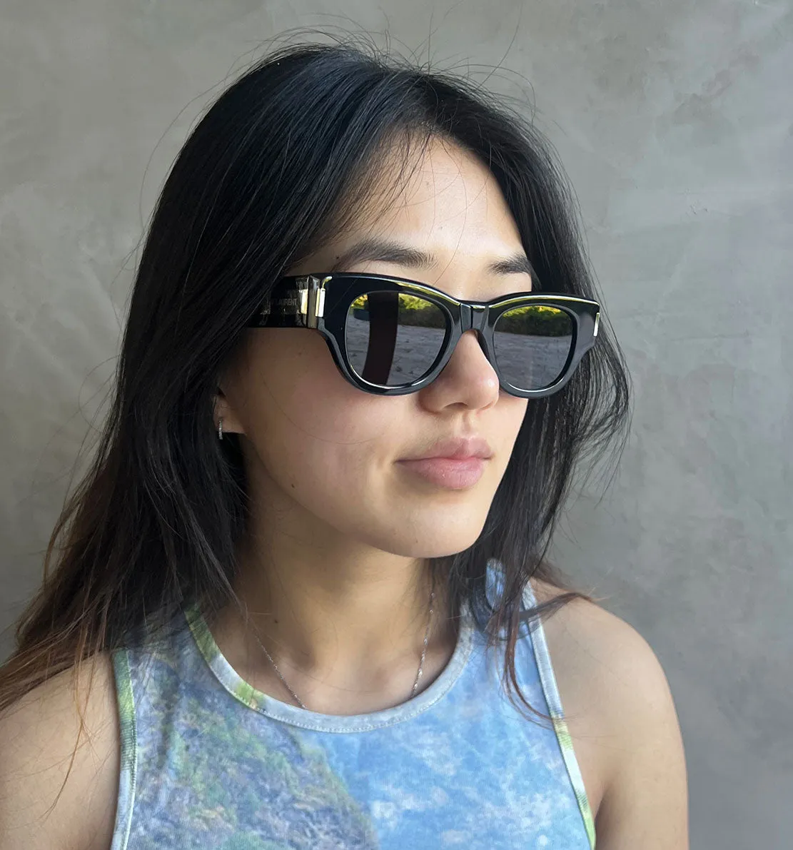 Ysl Sunglasses SL573 Wire, Black
