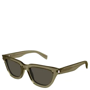 Ysl Sunglasses YSL SL462 Suplice Acetate Sunglasses, Translucent Olive Grey