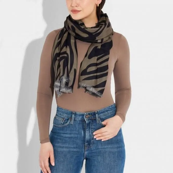 Zebra Printed Scarf KLS500 Katie Loxton Jewelry And Accessories