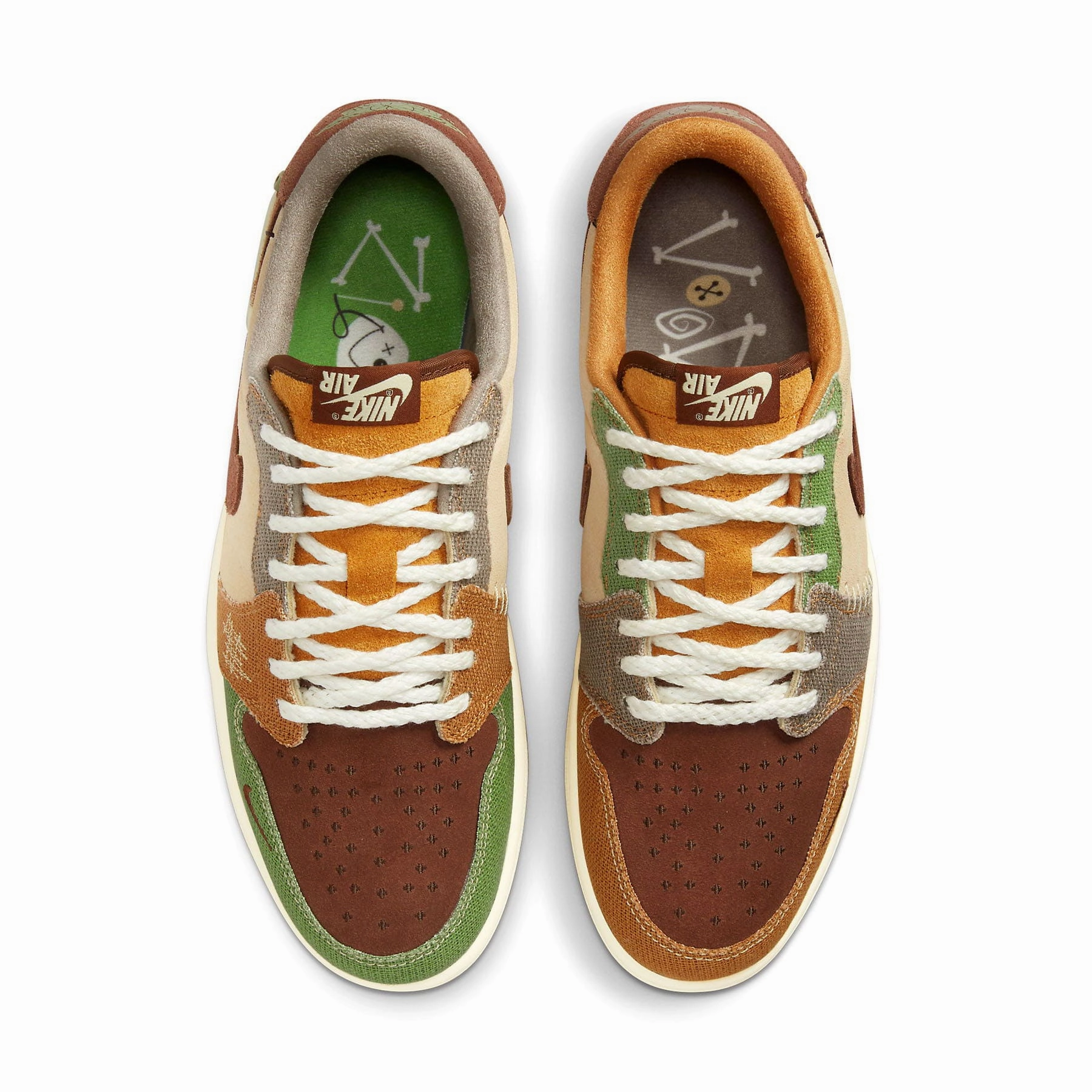 Zion Williamson x Air Jordan 1 Retro Low OG 'Voodoo' Air Jordan 1 vintage style sneakers