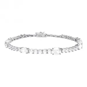 Zirconia Round & Oval Stones Bracelet B5329 Diamonfire Jewellery